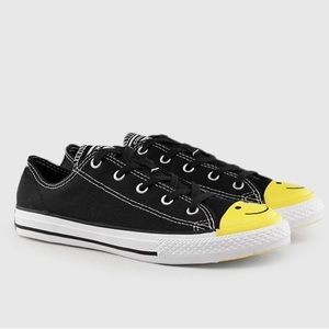 Converse Chuck Taylor All Star Low 'Smiley Face - Black' 665707C big kids US 4